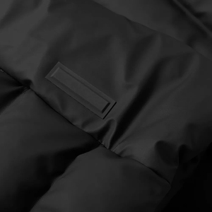 Gilet matelassé sportif imperméable noir pour homme, col montant, fermeture éclair, sans manches, léger et chaud, ODM - Product Image 6