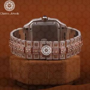 Montre de luxe Charm Jewels en acier inoxydable, cadran analogique 40 mm, verre saphir, mouvement mécanique, date automatique pour homme, étanche 10 bars - Product Image 6