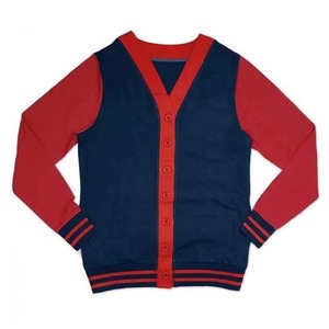 Cárdigan Personalizado para Mujer, Estilo Vintage, Cuello en V, Manga Larga, Transpirable, Tejido Jacquard de Lana/Acrílico, Bordado, Botones, Frente Sólido - Product Image 1