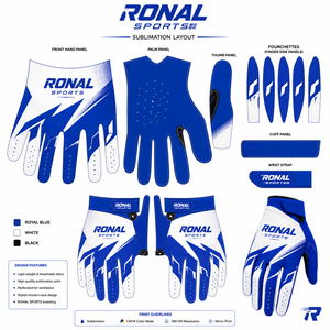 ถุงมือแข่งรถมอเตอร์ครอสแบบกำหนดเอง โพลีเอสเตอร์และผ้าฝ้าย ระบายอากาศได้ดี กันลื่น ปิดนิ้วเต็มรูปแบบ เคลือบโพลียูรีเทน ใช้ได้ทั้งชายและหญิง - Product Image 4