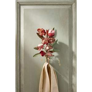 Gancho Decorativo de Pared con Diseño Floral en Hierro Dorado, Perchero Metálico para Colgar Toallas y Ropa, Ideal para Decoración de Hoteles, Boutiques y Hogares - Product Image 3