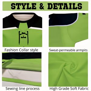 Jersey de Hockey sobre Hielo Sublimado con Impresión Personalizada, 100% Poliéster, Transpirable, de Secado Rápido, Antibacterial, Uniforme de Equipo, Venta al Por Mayor OEM - Product Image 6