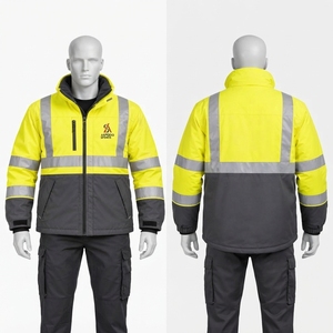 Ropa de Trabajo Resistente, Diseño Ligero y Cómodo, Chaqueta de Seguridad Industrial para Exteriores, Prenda Exterior Reflectante Personalizada - Product Image 6