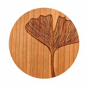 Natural Acacia Wood Coaster 4.5 Inch | Round Wooden Drink Coaster Handmade Table <b>Protector</b> for Coffee Mug Cup <b>Glass</b> Home Decor - Product Image 1