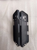 Casing HP Serat Karbon Harga Pabrik 3K Glossy Presisi/Lubang Kamera Besar untuk iPhone 17 Pro 17 Pro Max Cover Serat Karbon