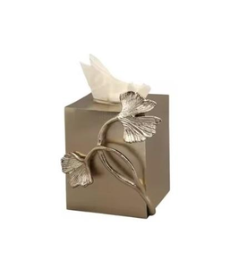 Caja de Servilletas Metálica con Diseño Martillado, Forma Rectangular, Logotipo Personalizado, Caja de Papel para Servilletas de la India - Product Image 2