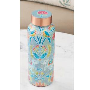 Botella de agua de diseño de lujo, botella de metal de cobre de alta calidad con acabado en esmalte, botella de agua para el hogar y el gimnasio. - Product Image 6