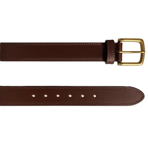 Ceinture décontractée de haute qualité, design vintage, boucle à ardillon, double couture, ceintures en cuir véritable pour hommes - Product Image 1