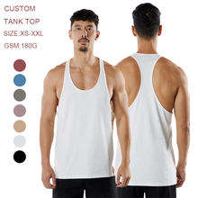 Débardeur de sport pour homme avec logo personnalisé OEM, respirant, en coton, pour l'entraînement et le fitness, sans manches - Product Image 6