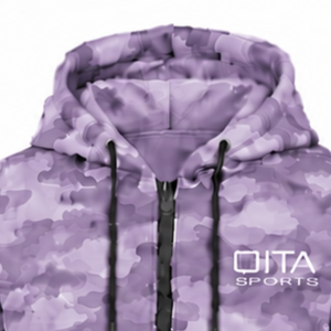 Manufacturer Lavender Camo <b>Tracksuit</b> Unisex Full Zip Hoodie Jogger Pants Set Custom <b>Camouflage</b> Casual Sportswear Training Outfit - Product Image 6