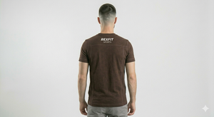 Camisetas de Punto de Manga Corta Casuales para Hombre, 100% Algodón, Color Rojo Sólido, Estampado a Rayas Negro, Diseño de Logotipo Personalizable, Servicio OEM, Verano - Product Image 2