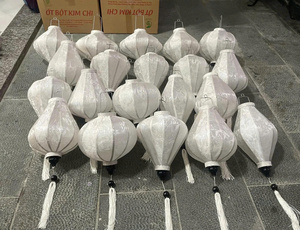 Lanterne en soie artisanale décorative, lampe suspendue pour mariage, fête, célébration et décoration intérieure de luxe - Product Image 5