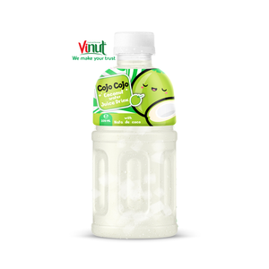 Botella de 350ml VINUT White Label Nata De Coco Bebida con agua de coco Fabricada por fabricantes de agua de coco - Product Image 1
