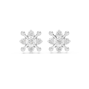 Luxury Moissanite GEM Earrings Women Rhodium S925 Sterling <b>Silver</b> Fine Moissanite Stud Earrings - Product Image 4