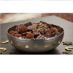 Tazón de metal decorativo hecho a mano para servir chocolate, diseño exclusivo, tazón para servir frutas a precio de mayoreo. - Product Image 6