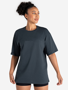 Camiseta de Alta Calidad 2026 para Mujer, Estilo Urbano, de Algodón, Lisa, Larga, Holgada y Extra Grande - Product Image 3