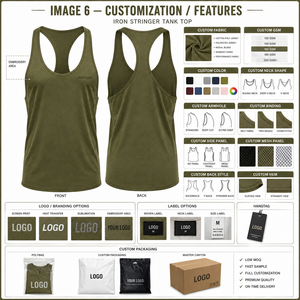 Breathable <b>Mesh</b> Fabric Ribbed Neckline Trim Ribbed Tank <b>Top</b> Blank Plain No Logo Private Label Wholesale For Basketball Fitness - Product Image 5