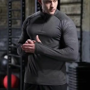 Fabricant de vêtements de sport personnalisés, t-shirts de compression pour l'entraînement, coton, polyester, broderie, transfert thermique, OEM, ODM, faible MOQ - Product Image 6