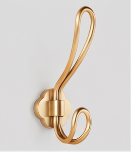 Modern Gold Wall <b>Hook</b> Metal Single <b>Hook</b> Rust Resistant Wall Mounted For Clothing Storage Elegant Home Decor - Product Image 1