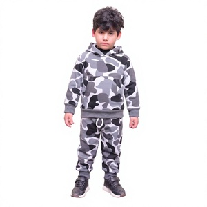 Conjunto de Ropa Deportiva de Camuflaje para Bebé Niño, Sudadera y Pantalones de Algodón, Traje Deportivo Cálido para Otoño e Invierno, 2 Piezas - Product Image 1