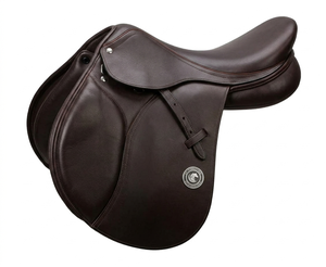 Silla de Montar Inglesa de Cuero Genuino, Asiento Mediano, Armazón de Fibra Flexible, Silla de Montar Ecuestre Duradera de Primera Calidad - Product Image 2