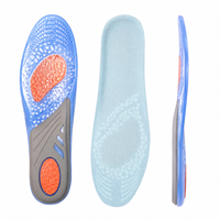 Semelles intérieures de sport en gel TPE trois couleurs pour hommes et femmes, avec coussinets respirants et amortissants pour chaussures de basketball et d'entraînement