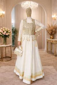 Vestido Palazzo de Diseño Étnico Elegante de la Mejor Calidad con Conjunto de Dupatta para Mujer, para Bodas y Fiestas, Vestido Anarkali de Novia - Product Image 3