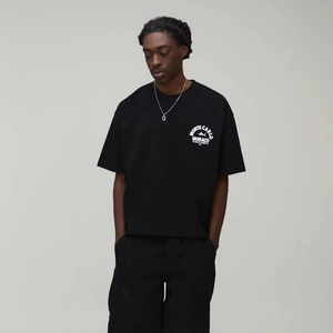 mens oversized boxy fit t shirt drop shoulder loose fit heavy cotton streetwear blank <b>tshirt</b> low moq supplier - Product Image 1