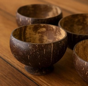 Bol en Coque de Noix de Coco de Haute Qualité, Fait Main, Écologique, Naturel, Durable, Poli, Réutilisable, Produit de Service pour Cuisine et Salle à Manger - Product Image 1