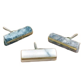 มือจับตู้หินอ่อนสีขาว หินธรรมชาติ ดีไซน์เฉพาะตัว ขัดเงา กันน้ำ ทำด้วยมือ ตกแต่งอย่างมีสไตล์ ทันสมัย สำหรับลิ้นชัก - Product Image 2