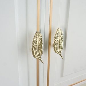 Premium Brass Floral Wardrobe Handle Decorative Cabinet Door Pull Luxury Home Furniture Hardware Manufacturer for Home Hotel Use - Product Image 2