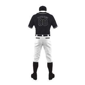 Maillots de baseball personnalisés 100% polyester, col en V, manches courtes, respirants, séchage rapide, antibactériens, protection UV, impression numérique - Product Image 2