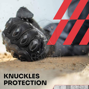 Gants de moto en cuir de haute qualité, pour la conduite, la course, la sécurité, compatibles écran tactile, en vente - Product Image 2