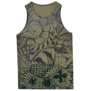 100% coton hommes débardeur sports d'été Style décontracté Base sous-vêtement sans manches avec décoration d'insigne pour les personnes âgées d'âge moyen - Product Image 2