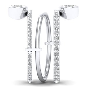 Anillo Solitario REYES con Moissanita de Corte Ovalado de 1.64 Quilates en Plata de Ley 925, Anillos de Compromiso, Joyería Fina - Product Image 3