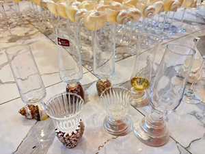 Handmade Vietnam Seashell Wine Glass Cup Stemware Cocktail Drinkware Rustic Home Decoration Natural Crafted Gift New Year - Product Image 1