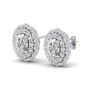 REYES Wholesale Luxury 925 Sterling <b>Silver</b> Moissanite <b>Stud</b> Earrings for Women Classic 10K 14K 18K Solid Gold Wedding Jewelry - Product Image 3