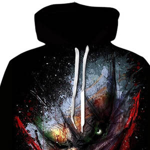 Sweat-shirt à capuche Joker imprimé en 3D sur mesure OEM, streetwear pour hommes, pull-over de haute qualité, sublimation, sweat-shirt à capuche surdimensionné, vente en gros - Product Image 4