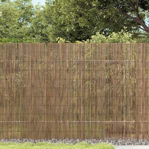 157.5 "x 39.4" Reed giardino recinzione elegante traliccio & cancello per lo spazio di vita all'aperto - Product Image 1