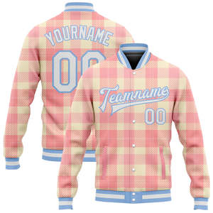 Splendid Apparel Custom Punk Streetwear Winter Varsity <b>Jacket</b> <b>Men</b> <b>White</b> Pink Skull Heart Print Digital Printed Plus Size - Product Image 1