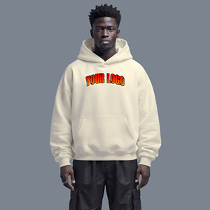 Custom Logo Printed Thick Waterproof Anti-Pilling <b>Fleece</b> Winter Eco-Friendly OEM Service <b>Hoodie</b> Men's Knitted Plus Size <b>Lined</b> - Product Image 1