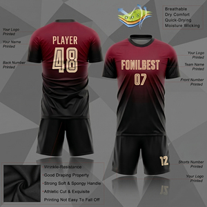 Conjunto de Camiseta de Fútbol Personalizada con Degradado Verde y Negro, Unisex, Sin Mangas, Cuello en V, Poliéster que Absorbe la Humedad, Ajuste Atlético, Totalmente Estampada - Product Image 6