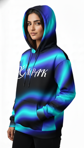 Sweat à capuche unisexe oversize moderne en molleton de coton brodé, écologique, avec impression par sublimation de haute qualité pour la mode urbaine hivernale - Product Image 2