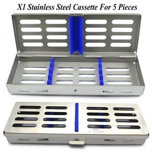 Juego de 5 desincrustadores dentales manuales con agarre moleteado, instrumentos quirúrgicos de metal plateado Clase I, Shuja Surgico - Product Image 5