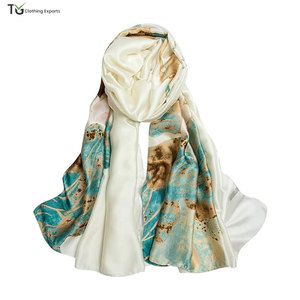 Écharpe en soie de haute qualité pour femme, nouveau design 2026, légère, pour un look élégant et accessoire de tous les jours - Product Image 1