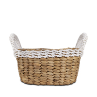 Panier de rangement multifonctionnel en jacinthe d'eau Gubuk Bali, écologique, en forme de mini-bol, avec poignée, pour la décoration de la maison, le rangement des jouets