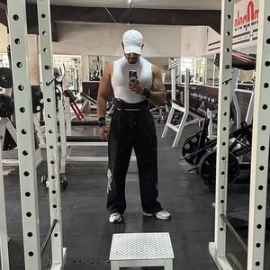 Pantalon de jogging graphique pour homme, style gothique punk streetwear, pour la gym, l'entraînement ou la détente, avec poches - Product Image 5
