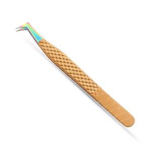 Herramientas de injerto de suministro de pestañas personalizadas de calidad superior Pinzas de extensión de pestañas de acero inoxidable con punta puntiaguda y etiqueta privada - Product Image 3