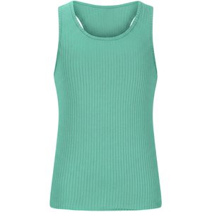 Quick Dry Breathable Polyester Sports Gym <b>Tank</b> <b>Top</b> Custom Logo <b>Men</b> Activewear Single - Product Image 1