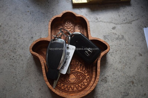 Plateau de service en bois naturel, plateaux en bois pour table basse, canapé, lit, cuisine - Product Image 5